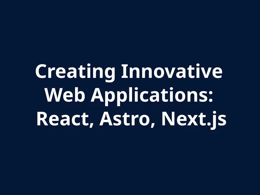 Web Application Development