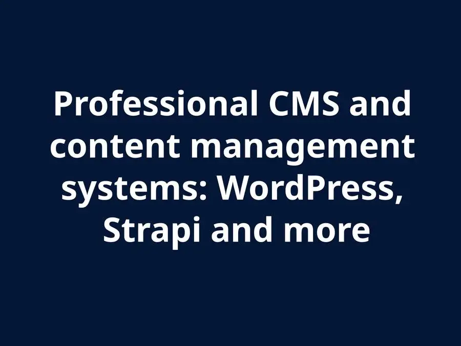 CMS Systems and Content Management