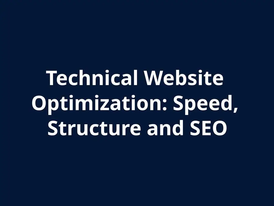 Website Technical Optimisation